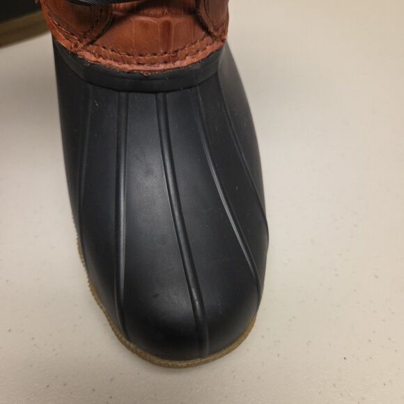 Sperry Womens Waterproof Duck Rain Boots Size 7 Black & Brown STS86697 - Picture 13 of 16